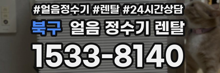 북구 얼음 정수기 렌탈