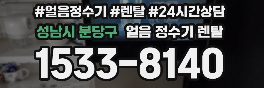 성남시 분당구 얼음 정수기 렌탈
