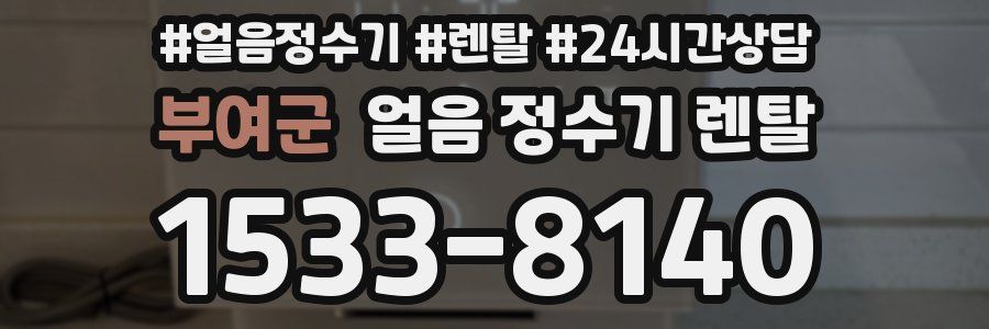 부여군 얼음 정수기 렌탈