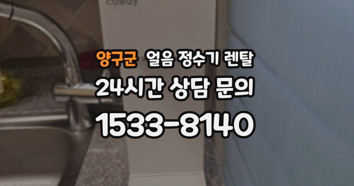 양구군 얼음 정수기 렌탈