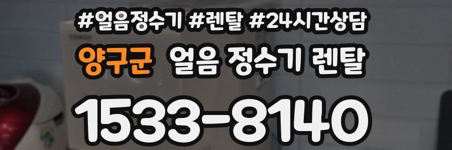 양구군 얼음 정수기 렌탈