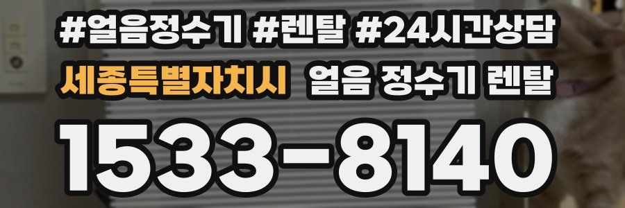 세종특별자치시 얼음 정수기 렌탈