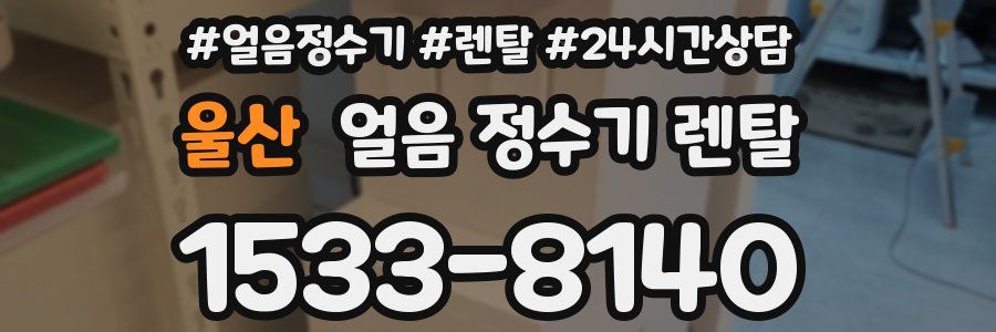 울산 얼음 정수기 렌탈