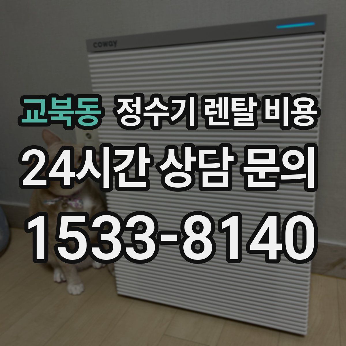교북동 정수기 렌탈 비용