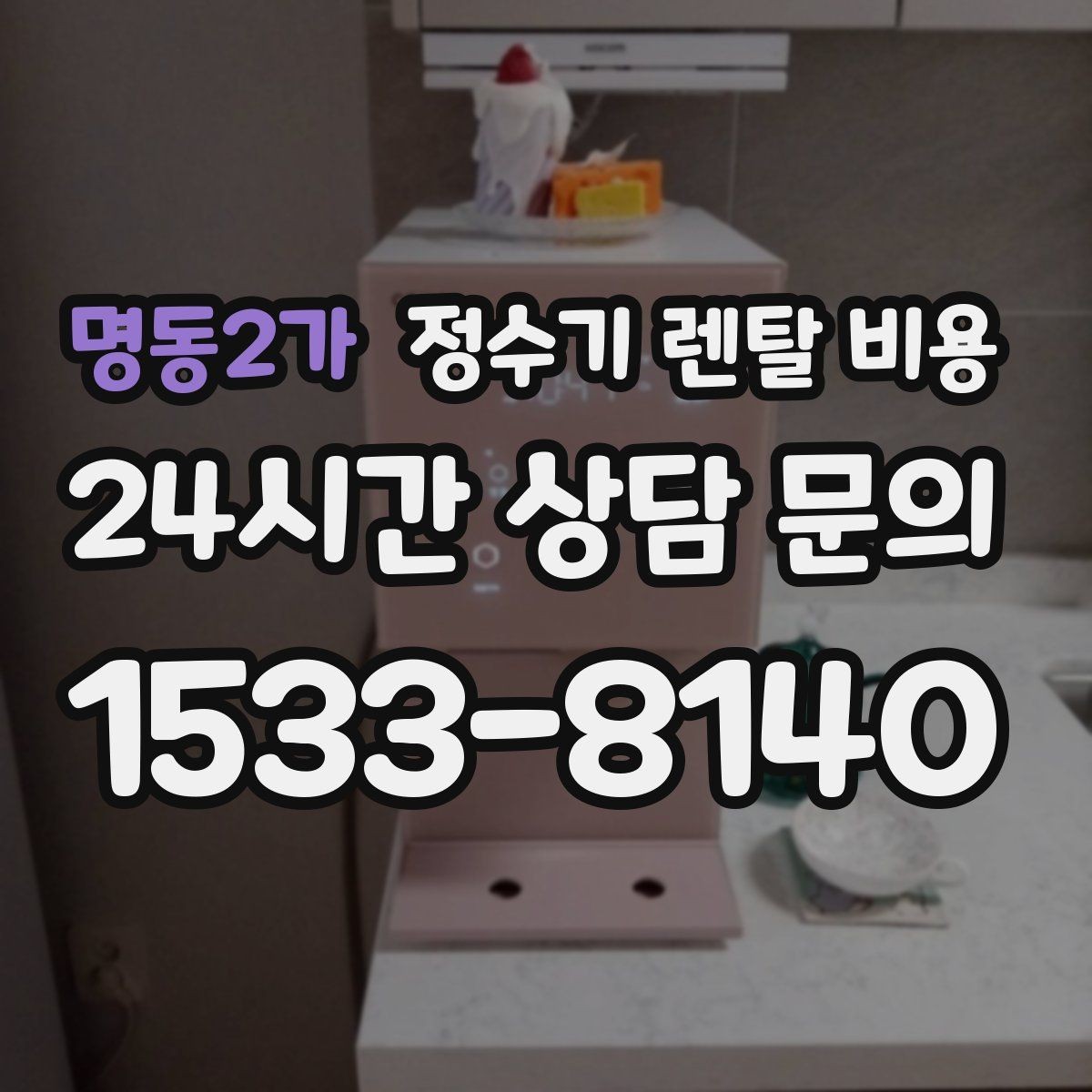 명동2가 정수기 렌탈 비용 얼음 사용량이 많은 집의 선택 기준
