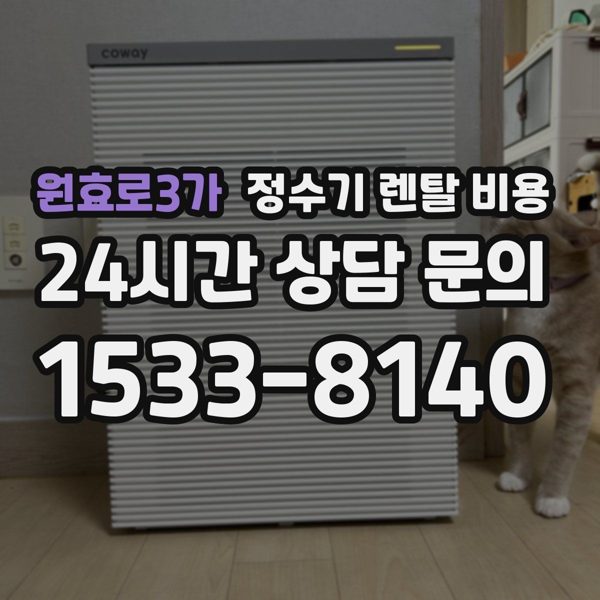 원효로3가 정수기 렌탈 비용