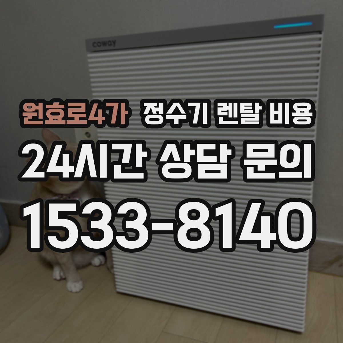 원효로4가 정수기 렌탈 비용