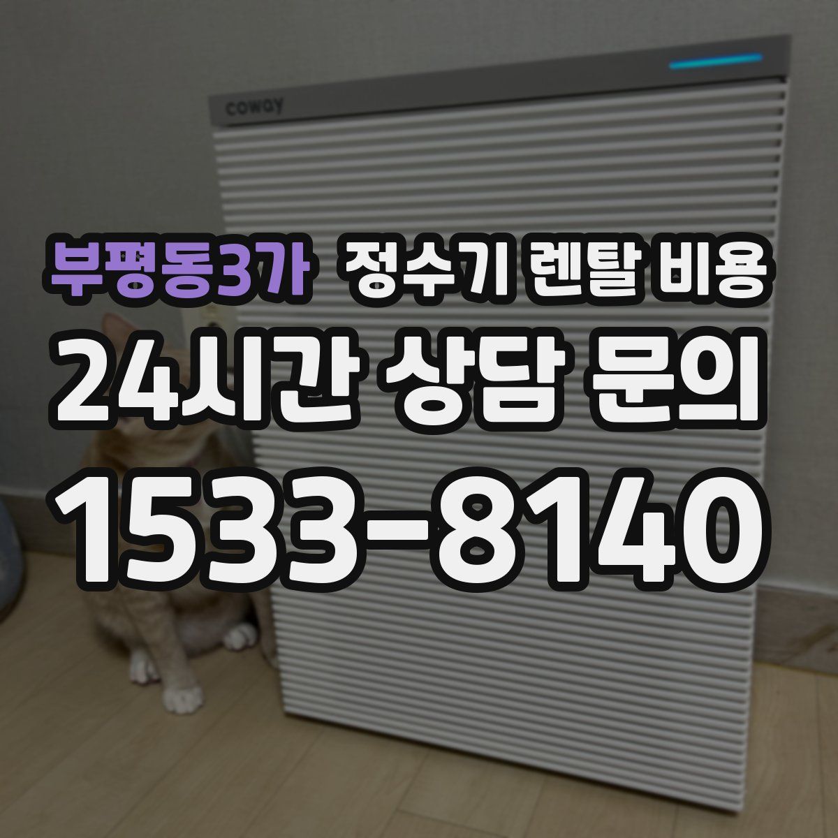 부평동3가 정수기 렌탈 비용