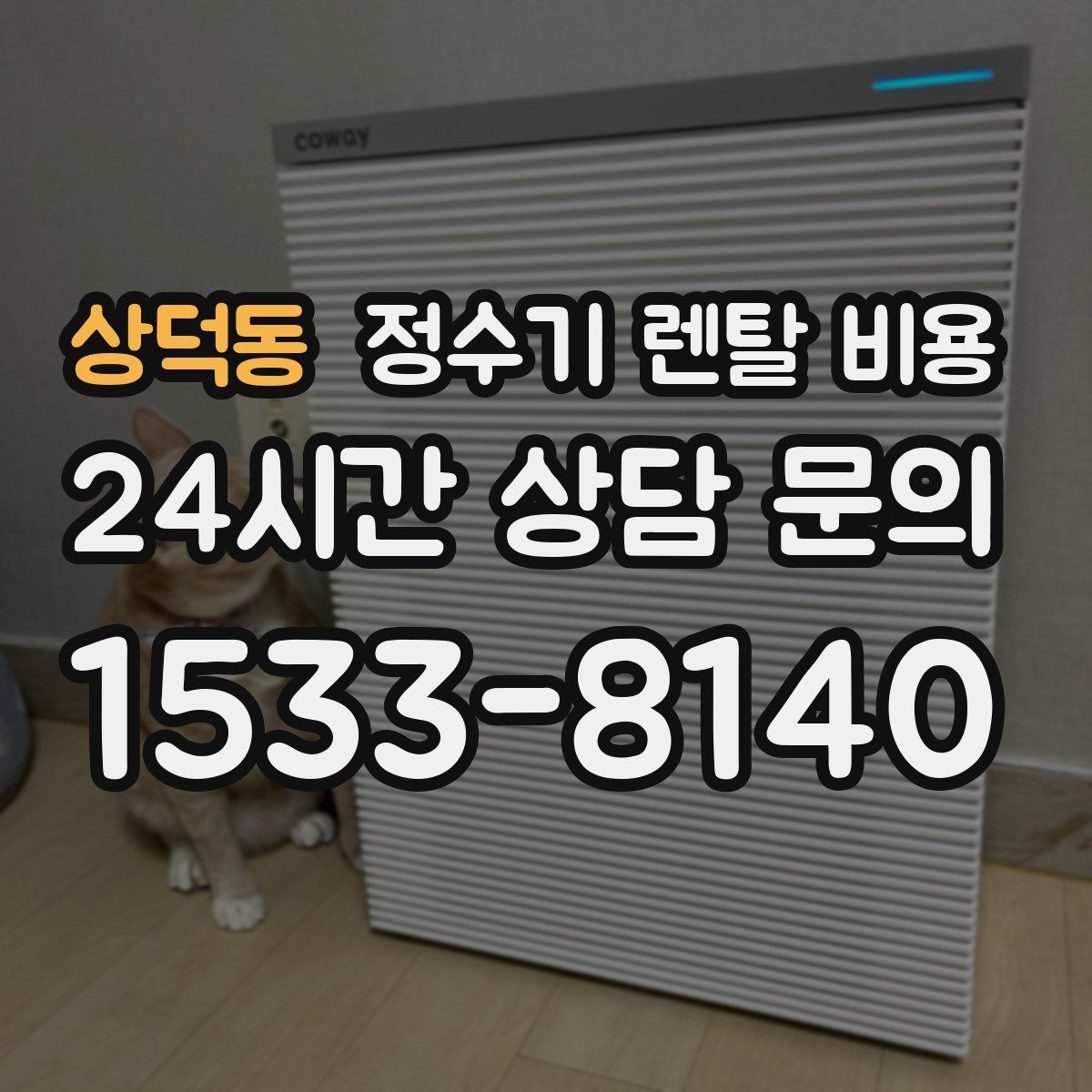 상덕동 정수기 렌탈 비용