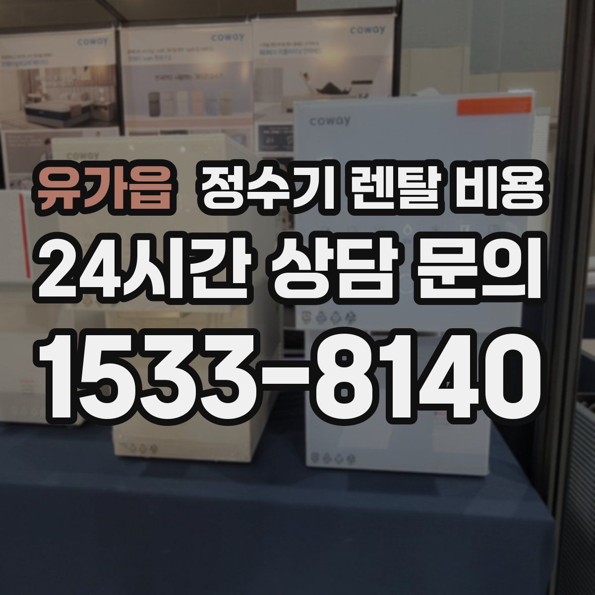 유가읍 정수기 렌탈 비용