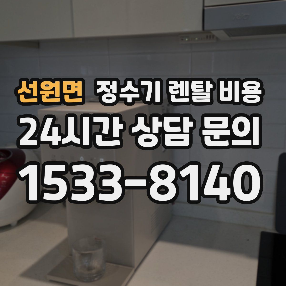 선원면 정수기 렌탈 비용