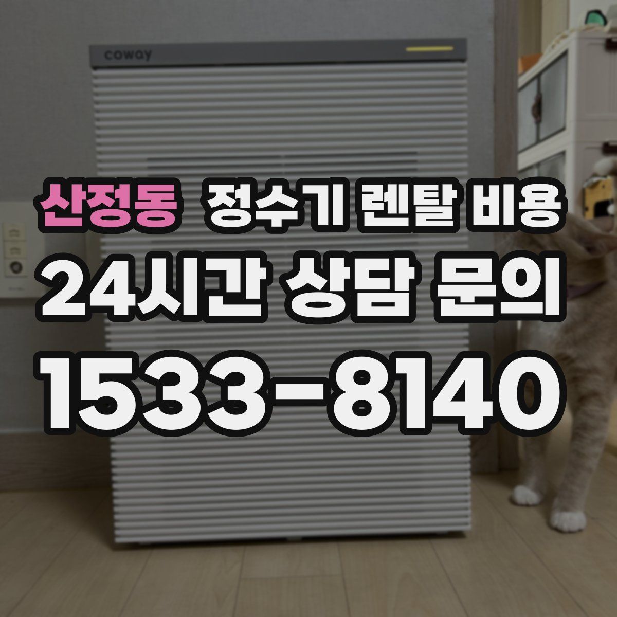 산정동 정수기 렌탈 비용