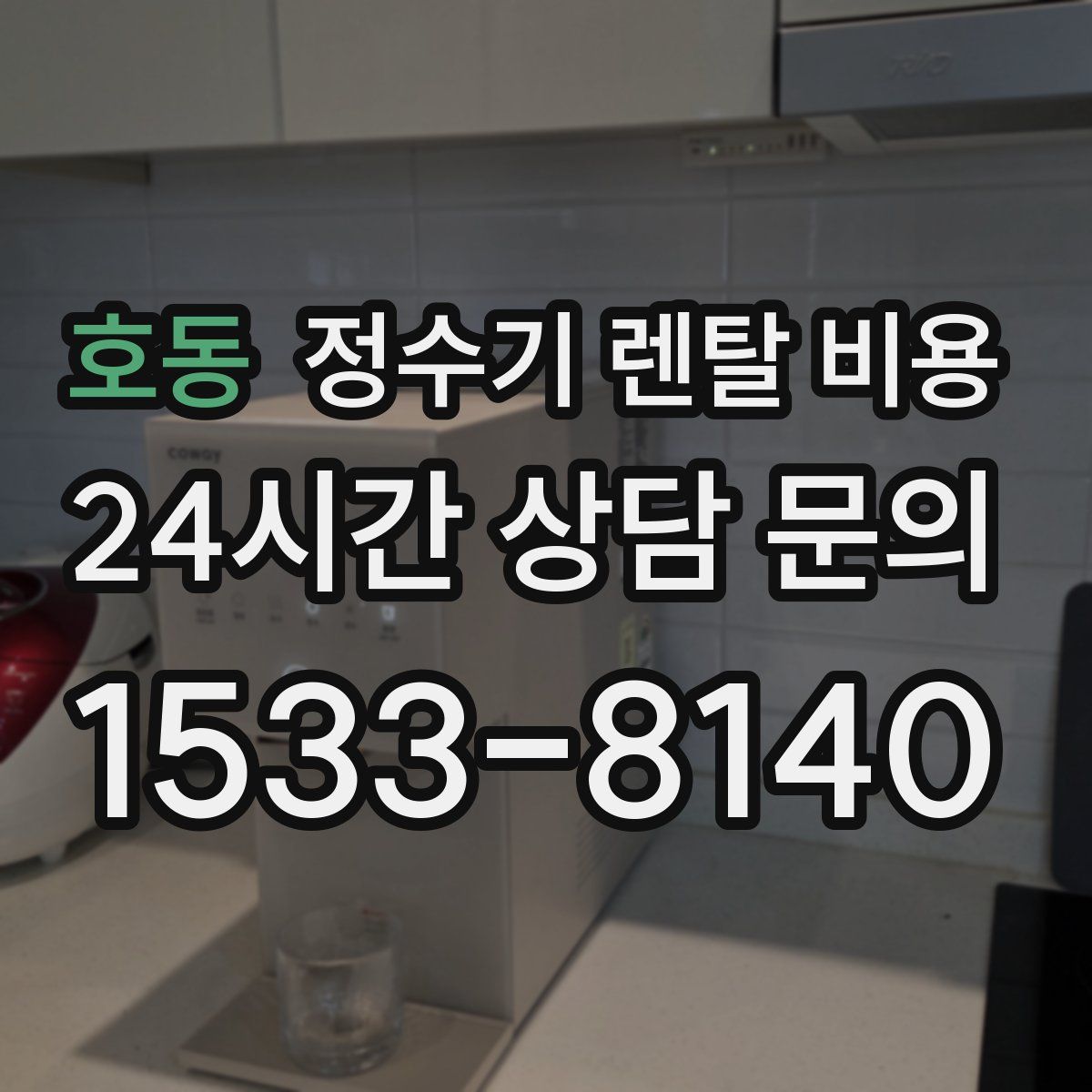 호동 정수기 렌탈 비용