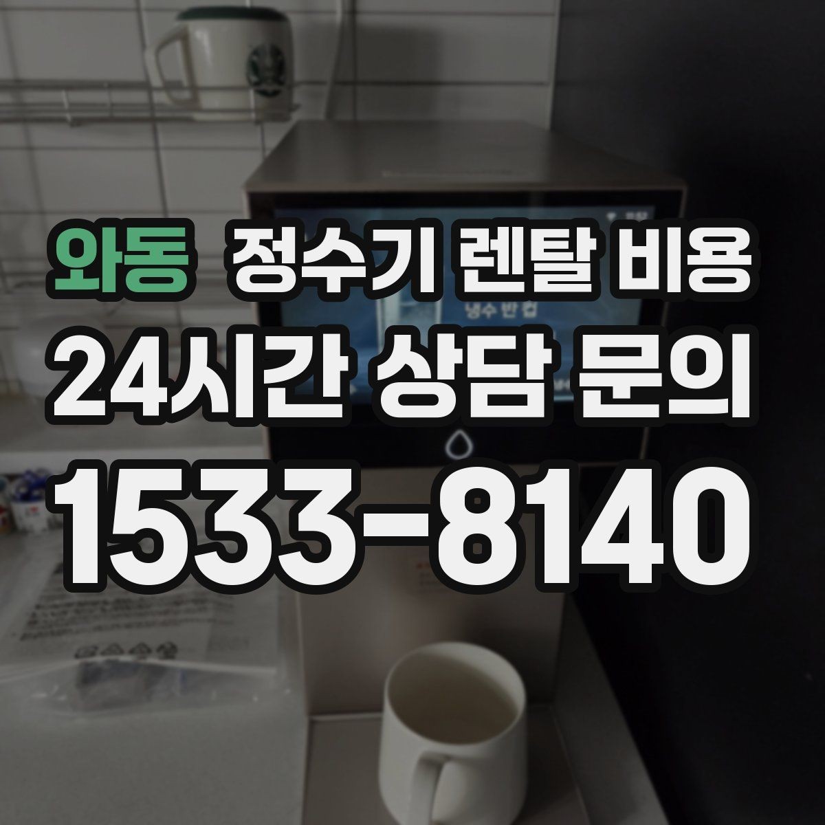 와동 정수기 렌탈 비용 전문 설치가 필요한 이유