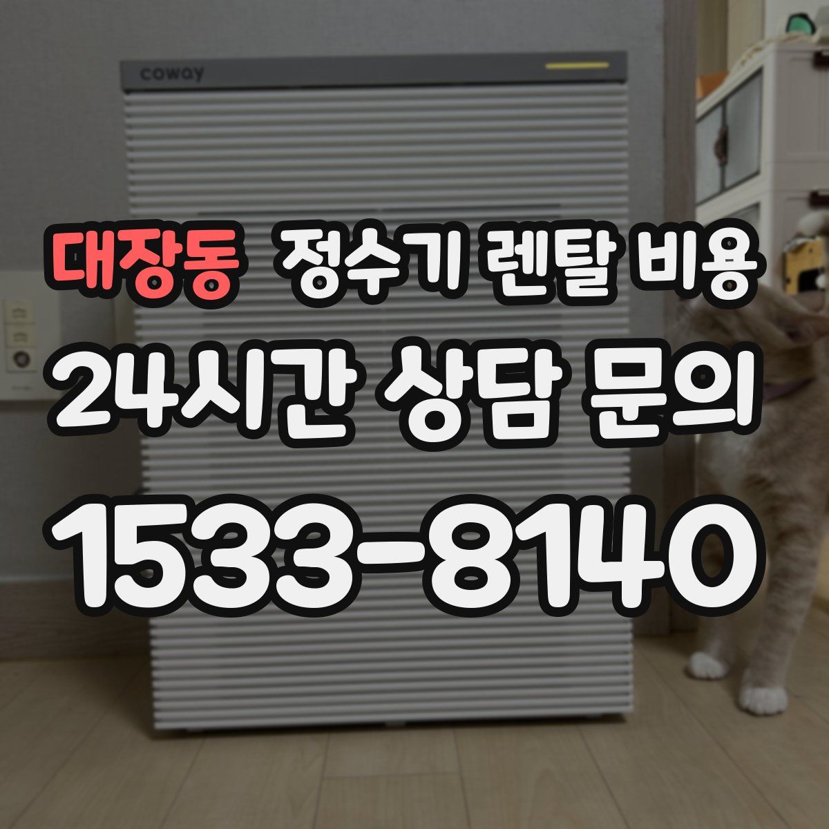 대장동 정수기 렌탈 비용