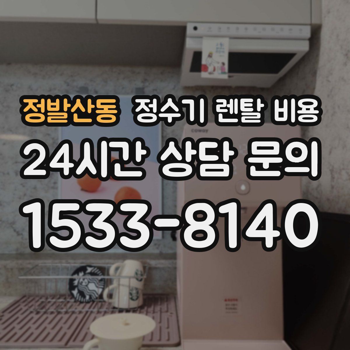 정발산동 정수기 렌탈 비용