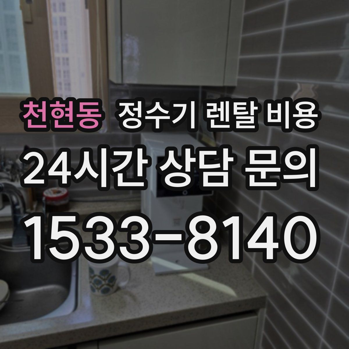천현동 정수기 렌탈 비용
