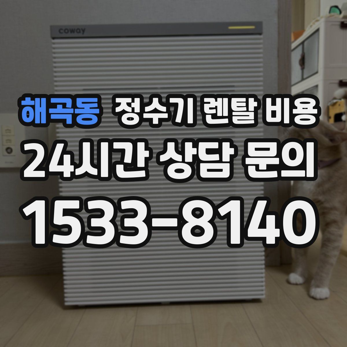 해곡동 정수기 렌탈 비용