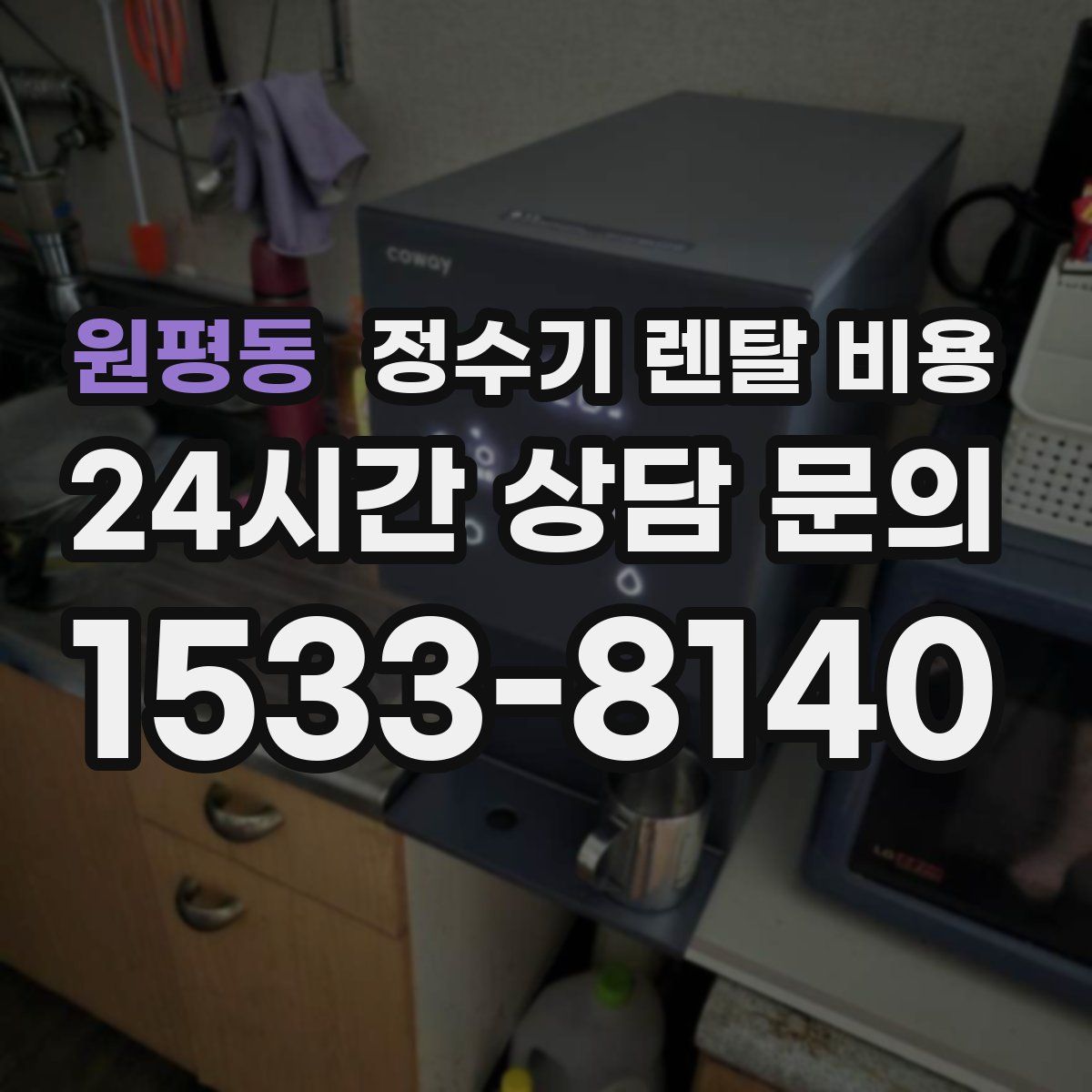원평동 정수기 렌탈 비용