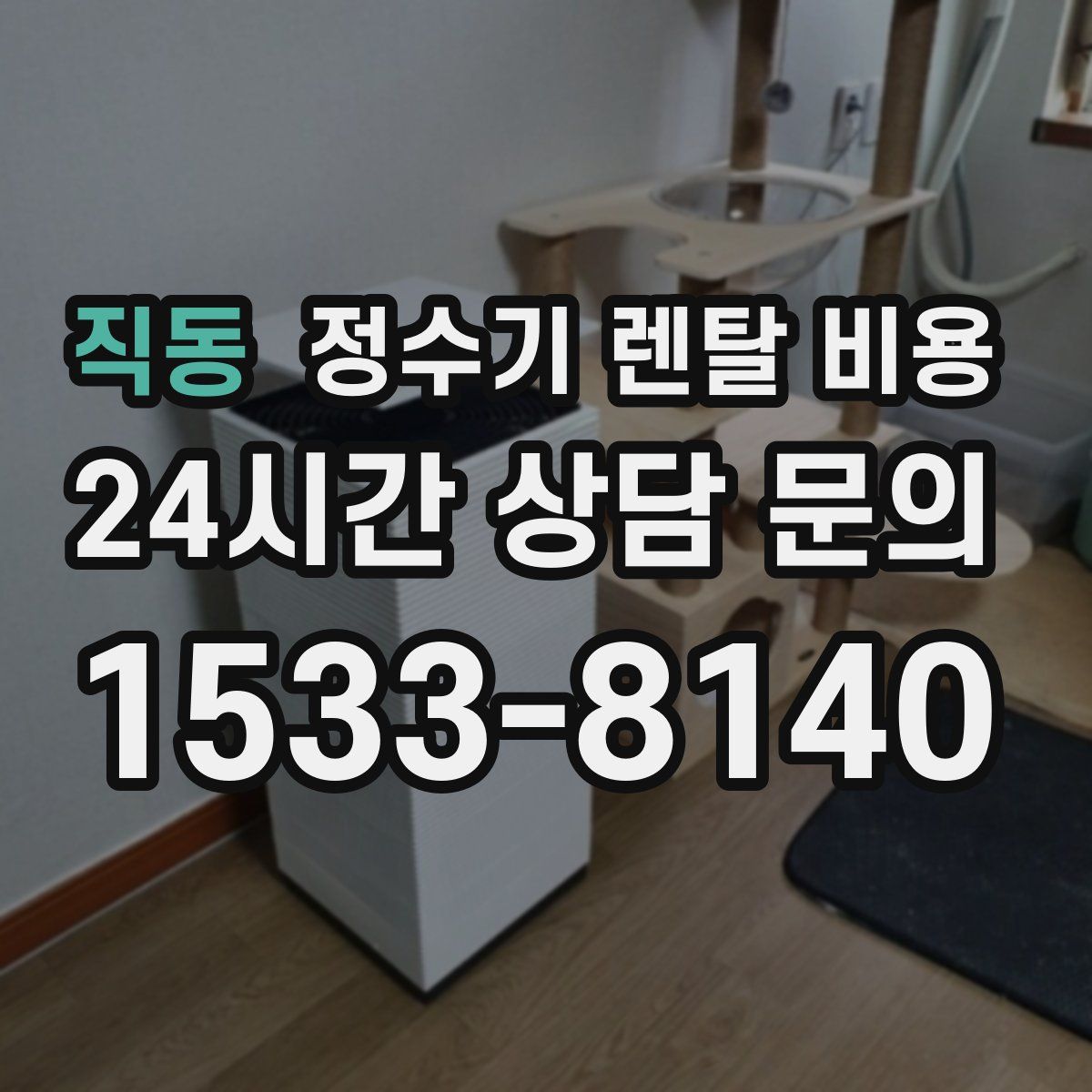 직동 정수기 렌탈 비용