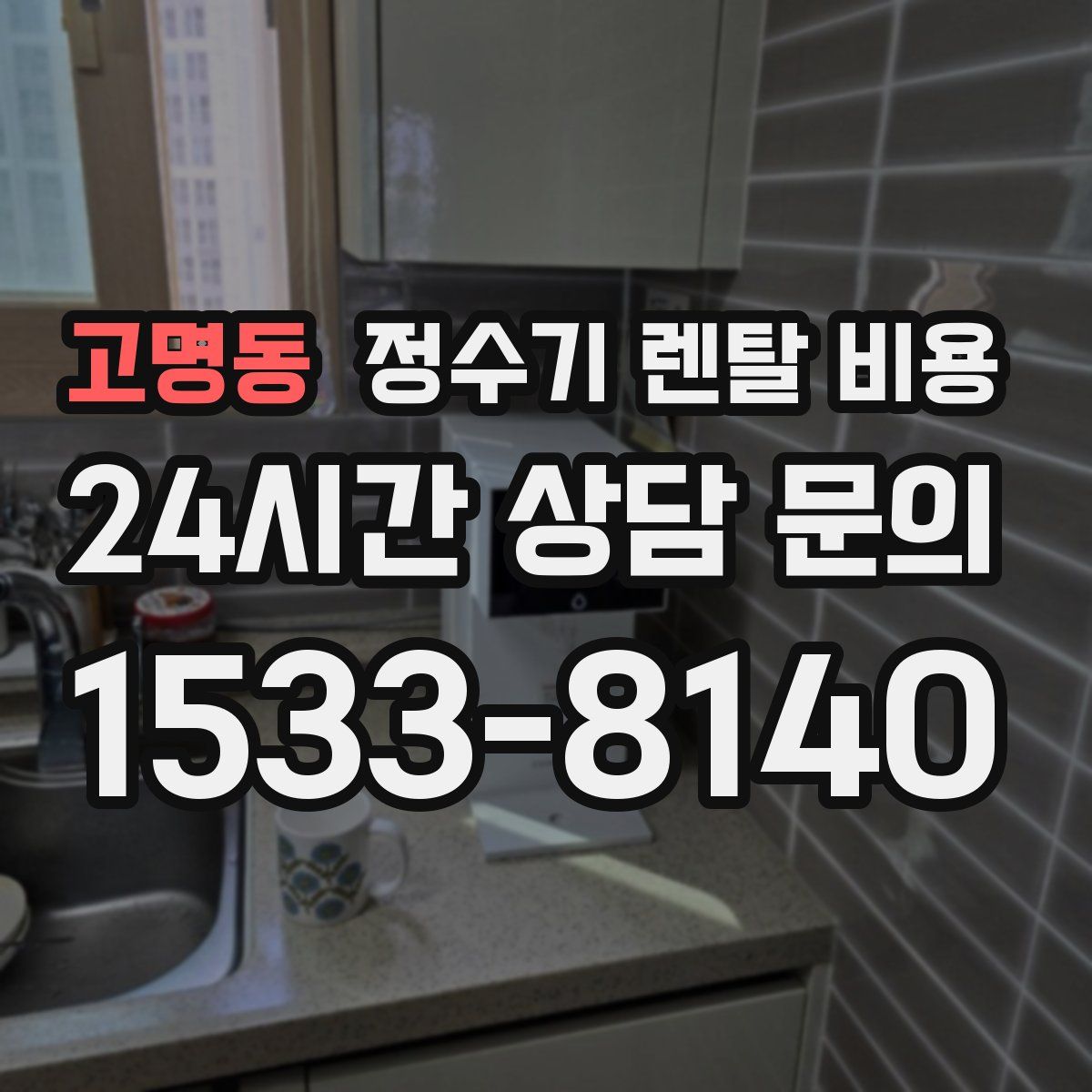 고명동 정수기 렌탈 비용