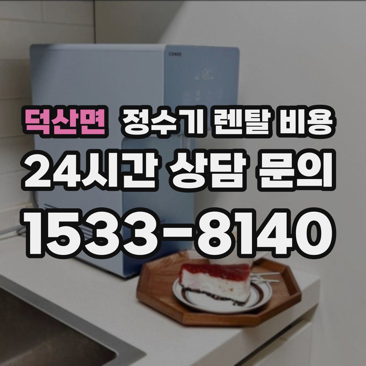 덕산면 정수기 렌탈 비용