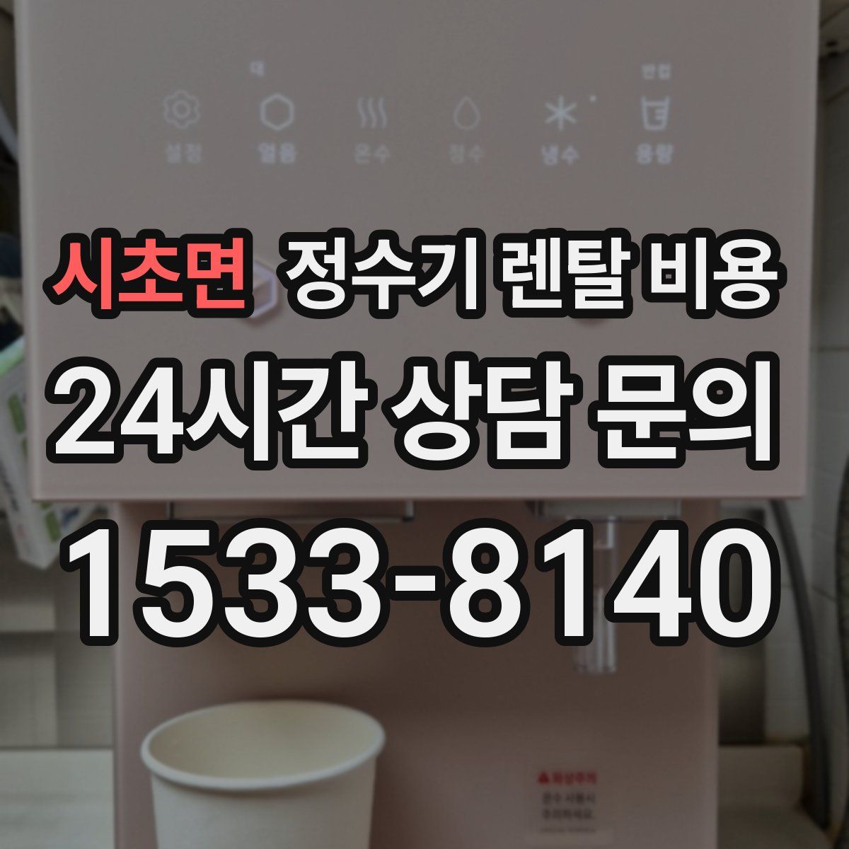 시초면 정수기 렌탈 비용