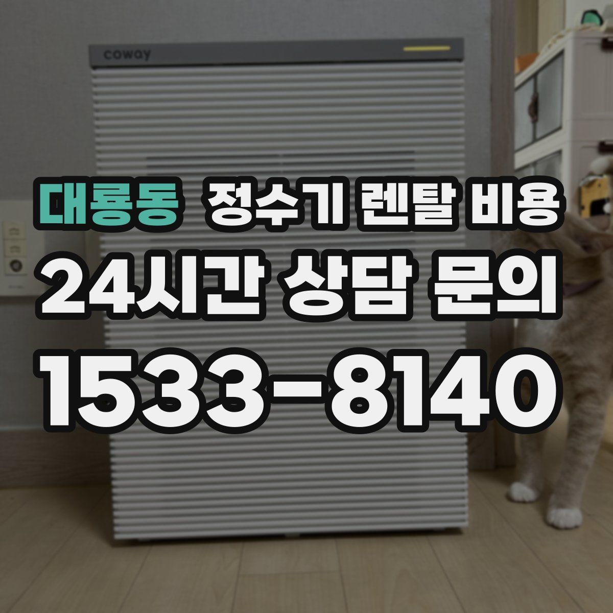 대룡동 정수기 렌탈 비용