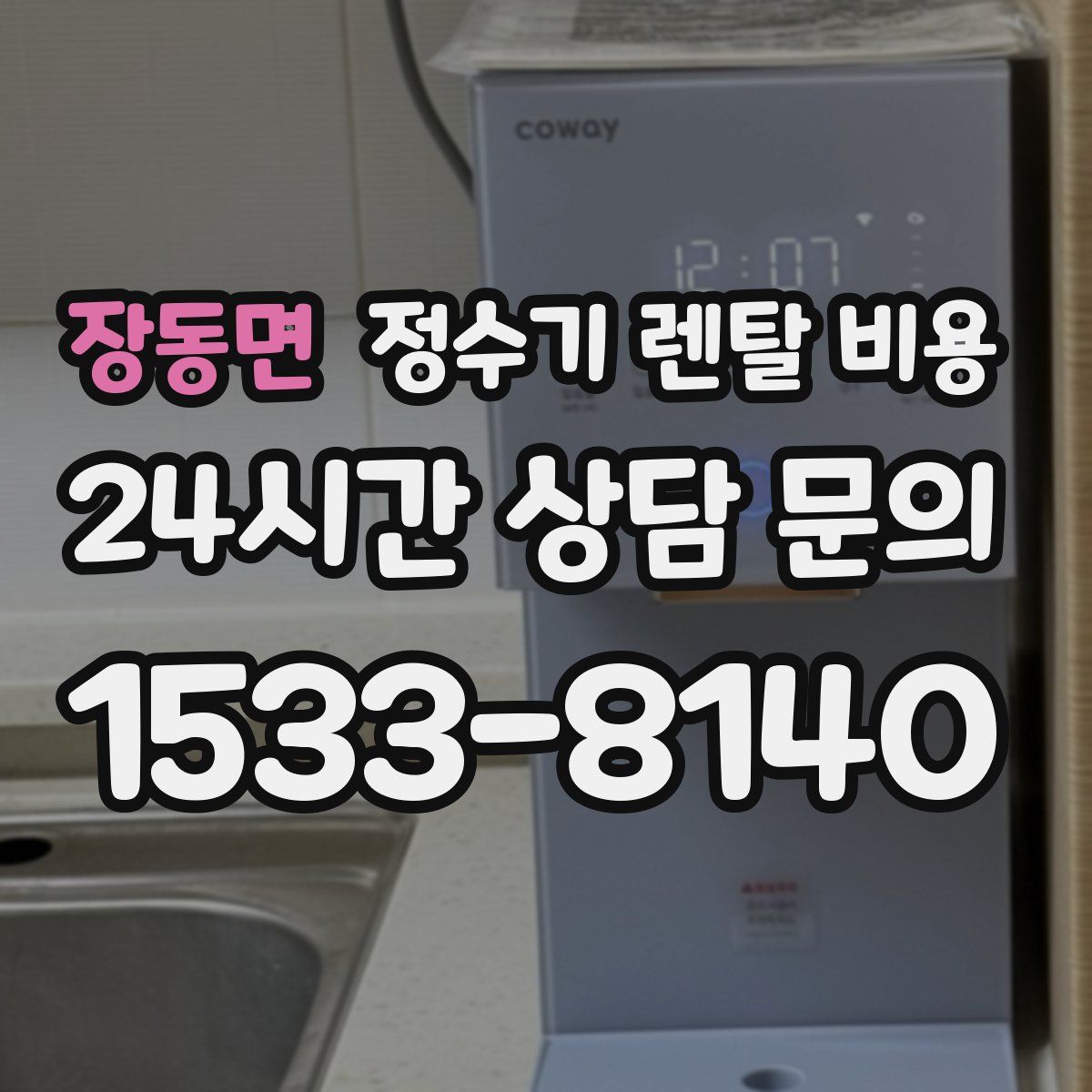 장동면 정수기 렌탈 비용