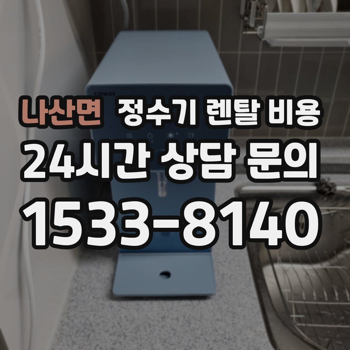 나산면 정수기 렌탈 비용