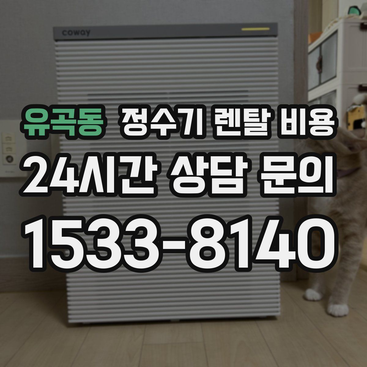 유곡동 정수기 렌탈 비용