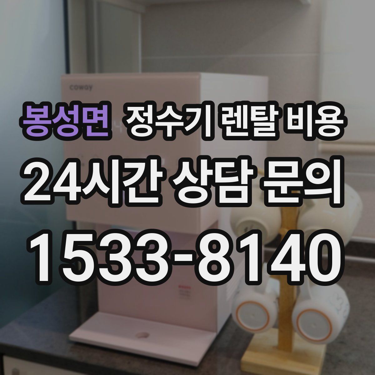 봉성면 정수기 렌탈 비용