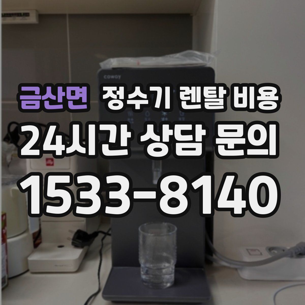 금산면 정수기 렌탈 비용