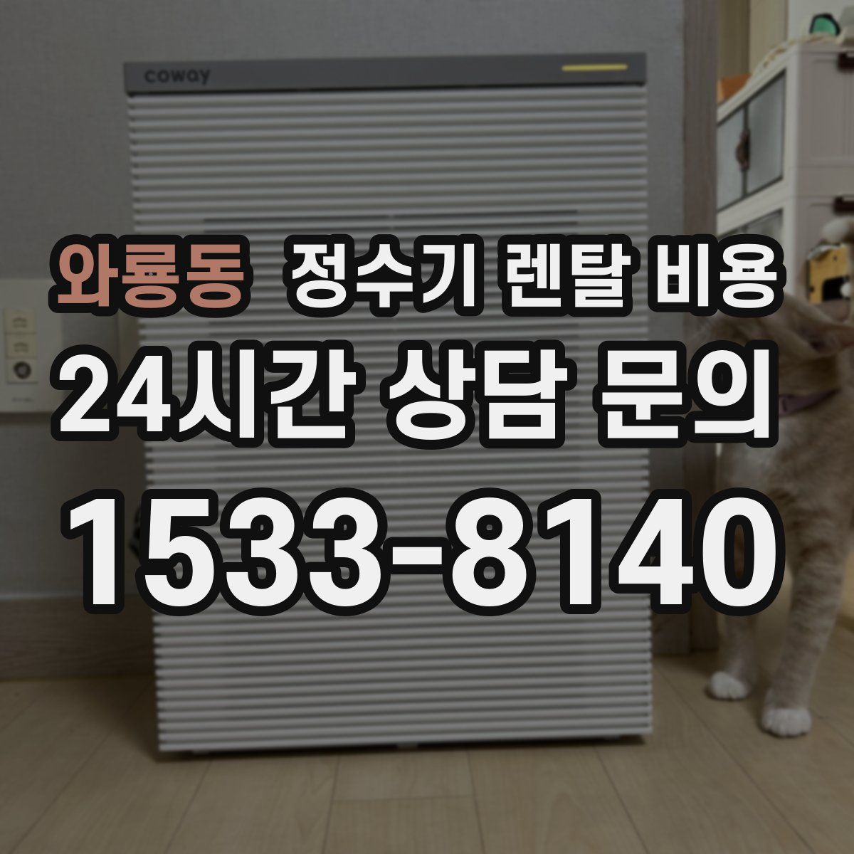 와룡동 정수기 렌탈 비용