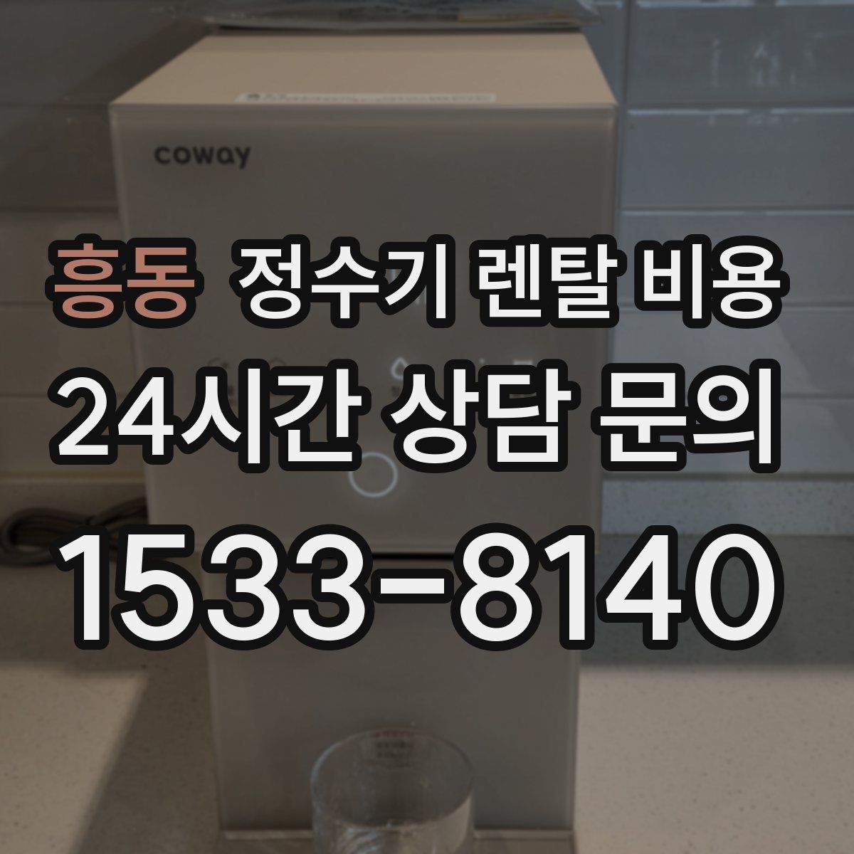 흥동 정수기 렌탈 비용