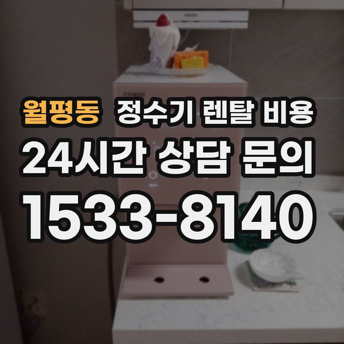 월평동 정수기 렌탈 비용
