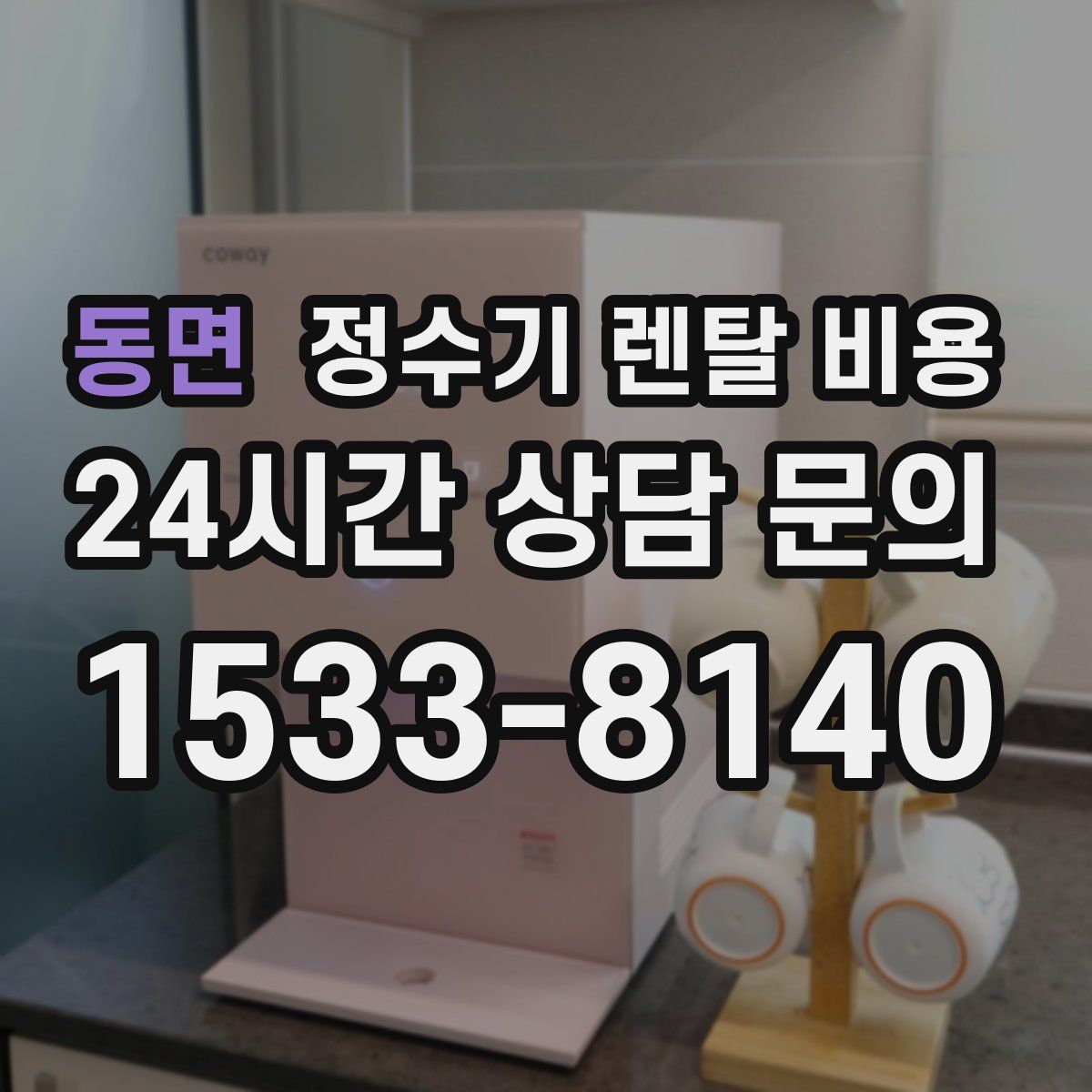 동면 정수기 렌탈 비용