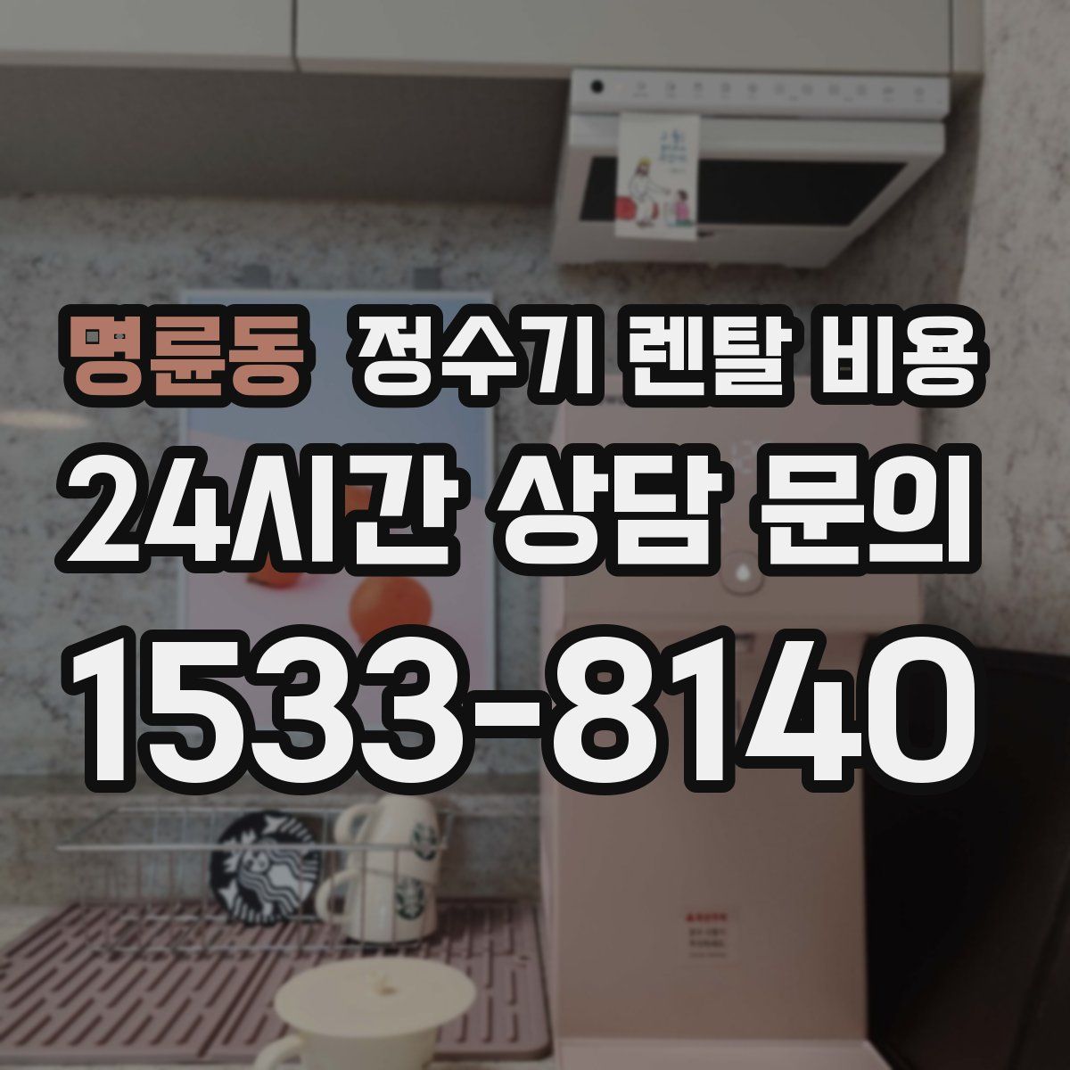 명륜동 정수기 렌탈 비용