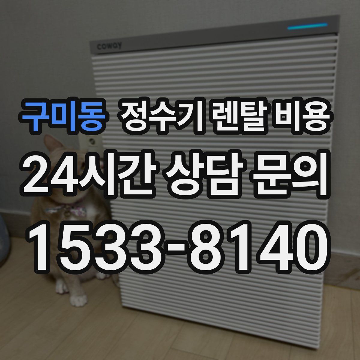 구미동 정수기 렌탈 비용