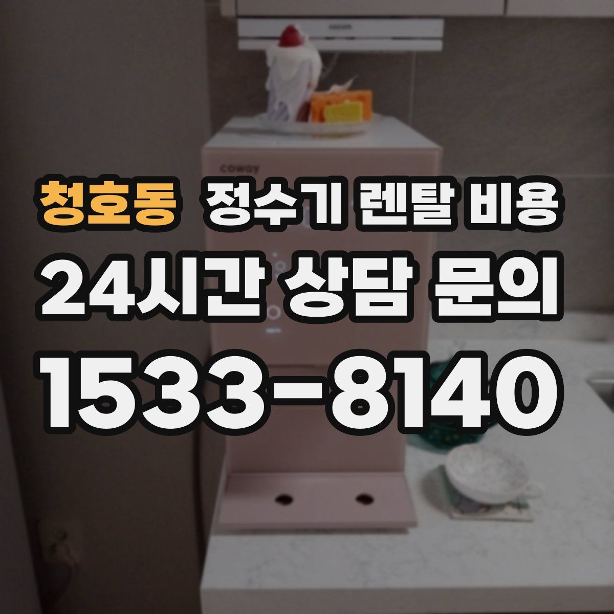 청호동 정수기 렌탈 비용