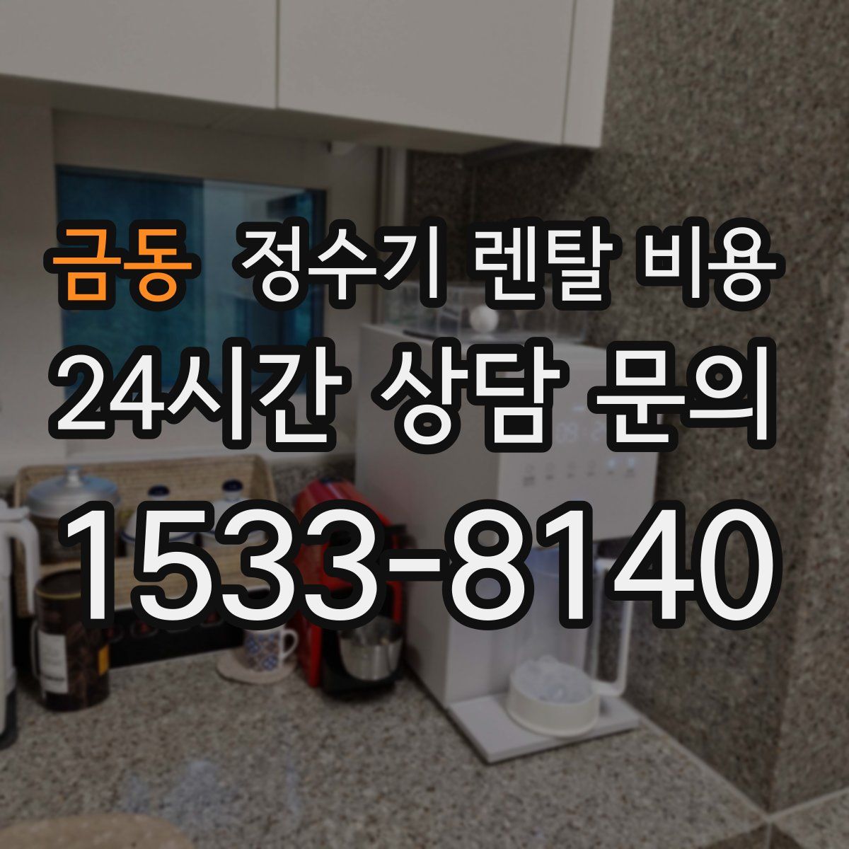 금동 정수기 렌탈 비용