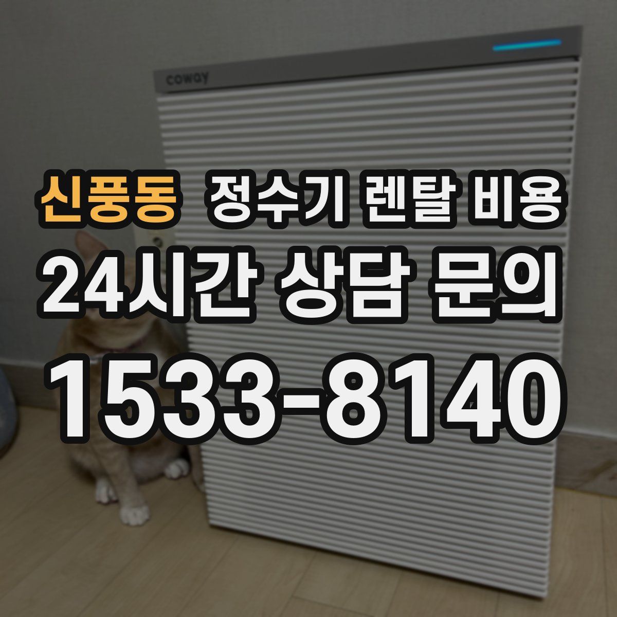 신풍동 정수기 렌탈 비용