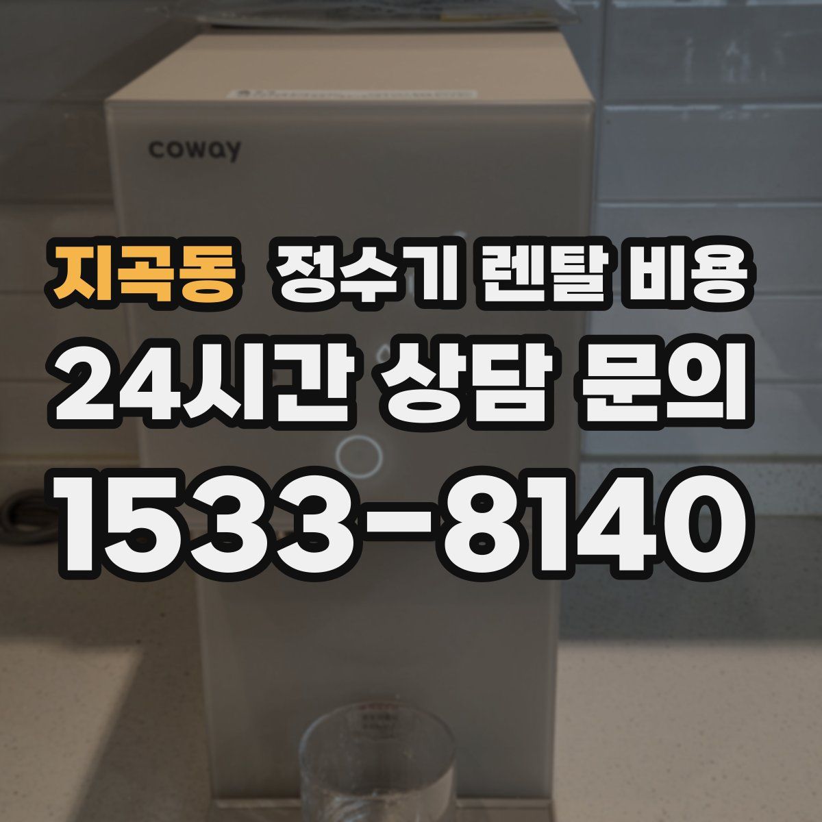 지곡동 정수기 렌탈 비용