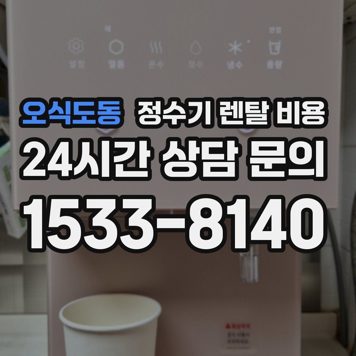 오식도동 정수기 렌탈 비용