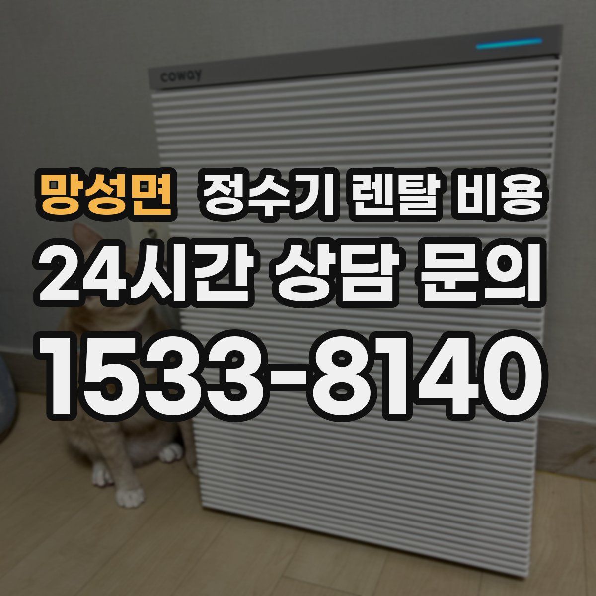 망성면 정수기 렌탈 비용