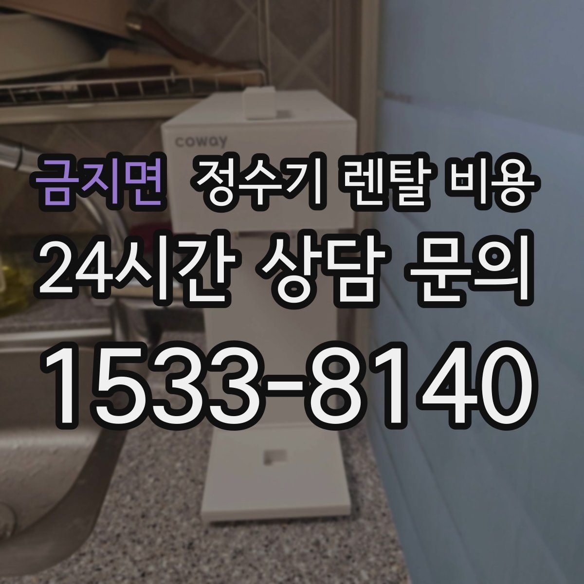 금지면 정수기 렌탈 비용