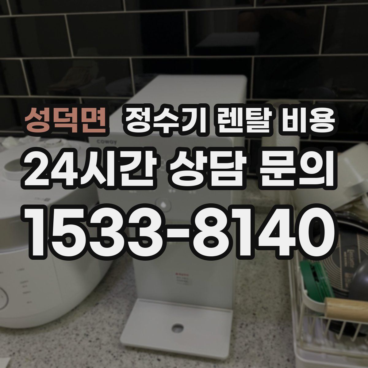 성덕면 정수기 렌탈 비용