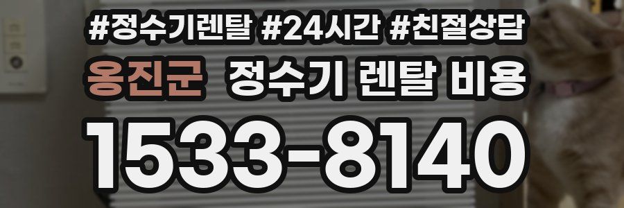 옹진군 정수기 렌탈 비용