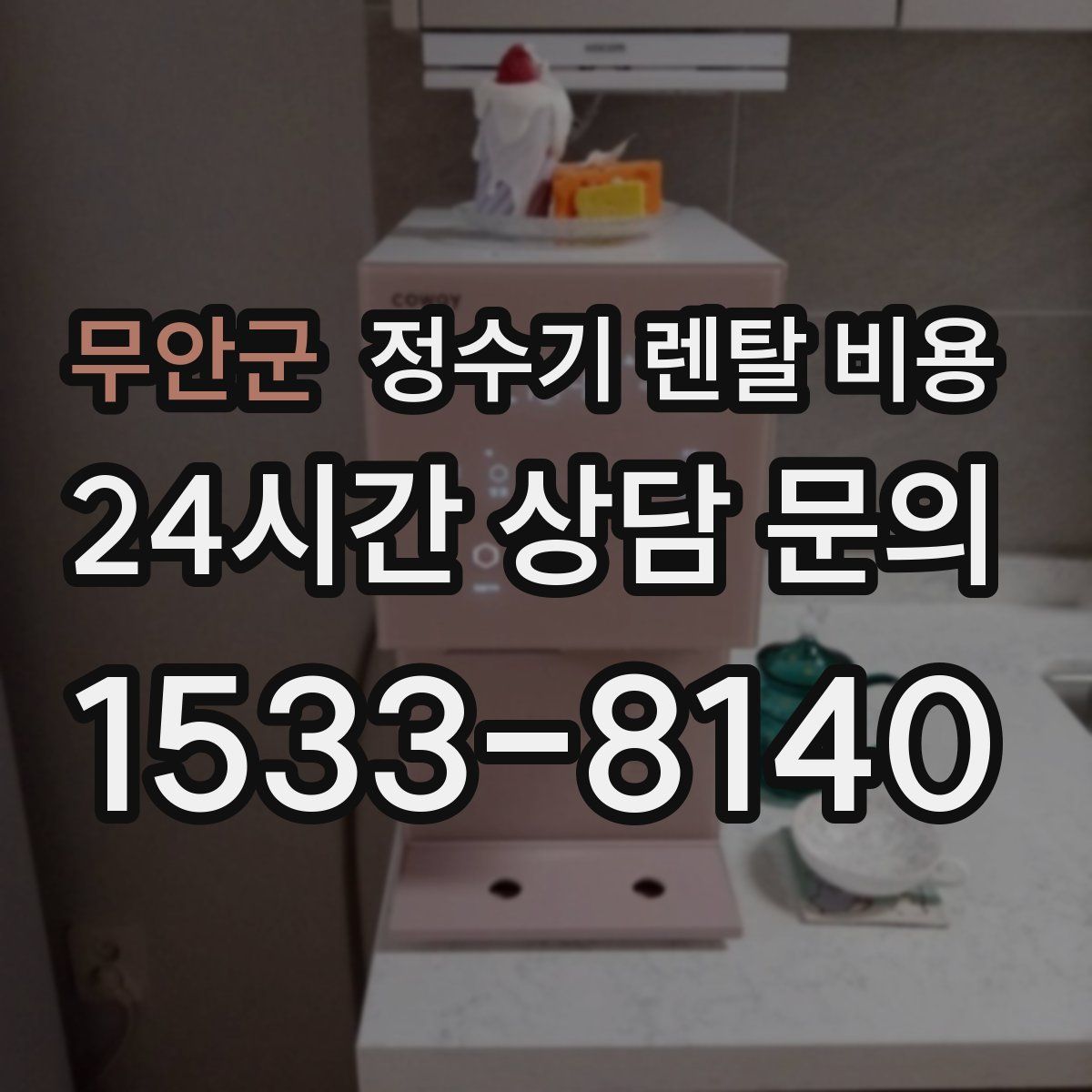 무안군 정수기 렌탈 비용