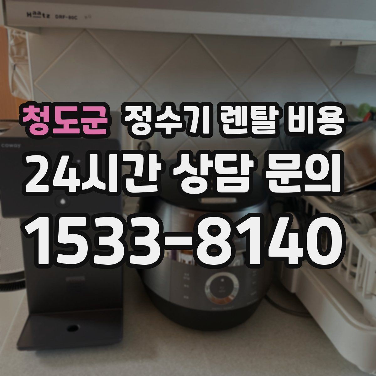 청도군 정수기 렌탈 비용 빌트인 제품의 장단점 정리